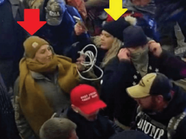 <b>Marissa Suarez</b>
<br>
<br>Una empleada del centro penitenciario de Monmouth, Nueva Jersey, que se tomó el día libre para participar en el asalto. Dimitió tras su detención.