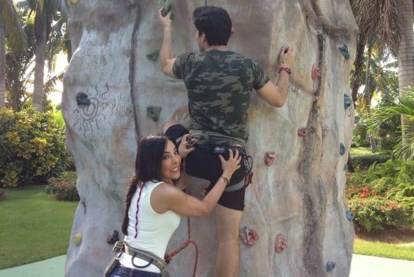 Y es que parecía que Danilo tenía algunas dificultades para escalar.