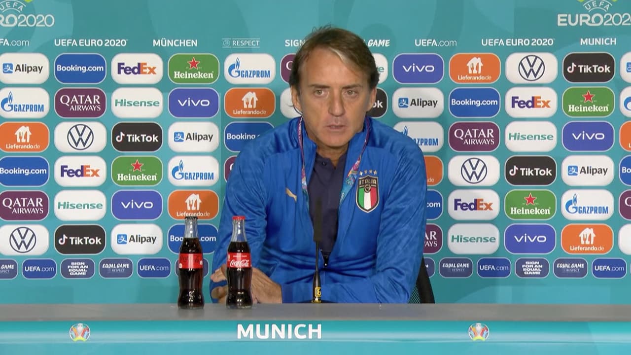 Mancini prefiere que Italia sufra ante Bélgica con De Bruyne y Hazard