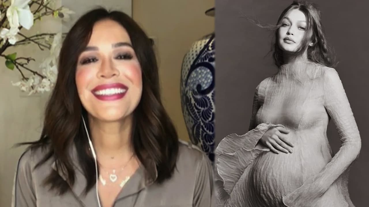 "El tener vida dentro de ti, te da una seguridad, una paz. Yo cuando me hice mi sesión de fotos de embarazo me sentía la más divina. Es como una ternura, un amor tan grande que no puedo explicar", señaló la conductora mexicana cuando vio las fotos de embarazo de la modelo Gigi Hadid.