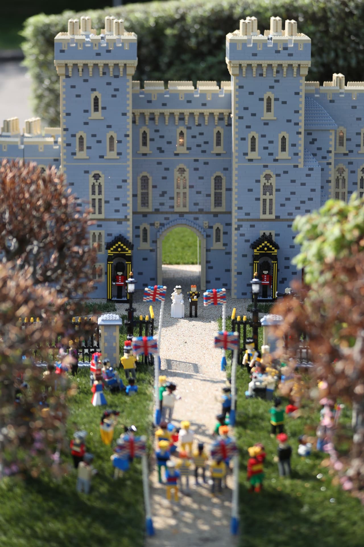 La boda de Harry de Inglaterra y Markle en miniatura forma parte de un espacio en el que se recrean otras estructuras representativas de la ciudad.
