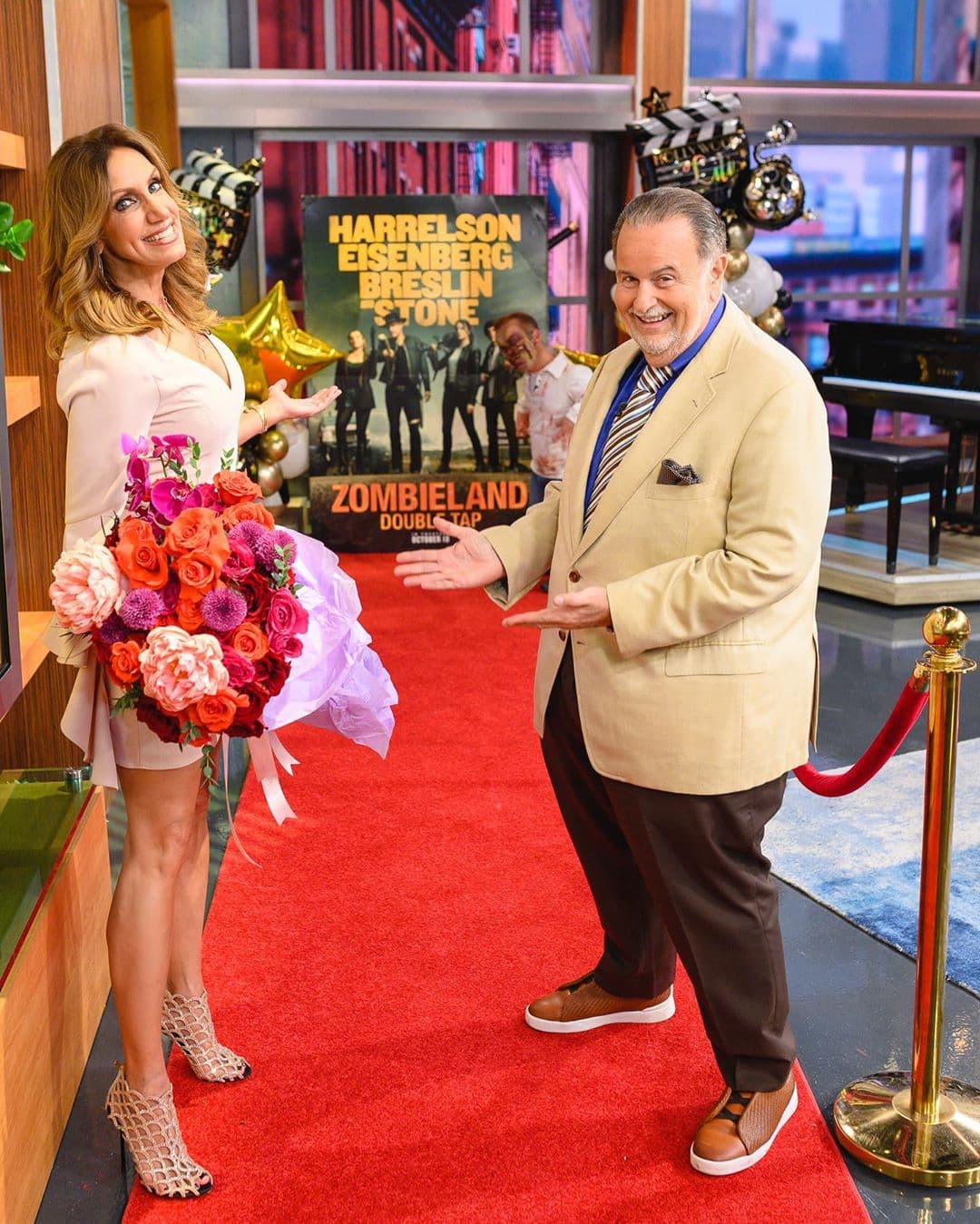 Al final, Lili Estefan se dijo feliz por su participación en ‘Zombieland: double tap’ debido a que “me trataron muy bien”.