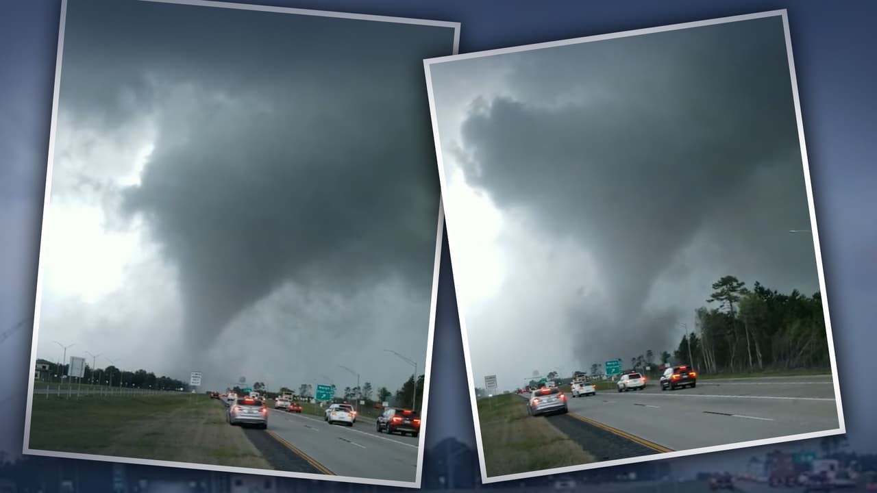 Captan en video el paso del tornado que azotó Georgia