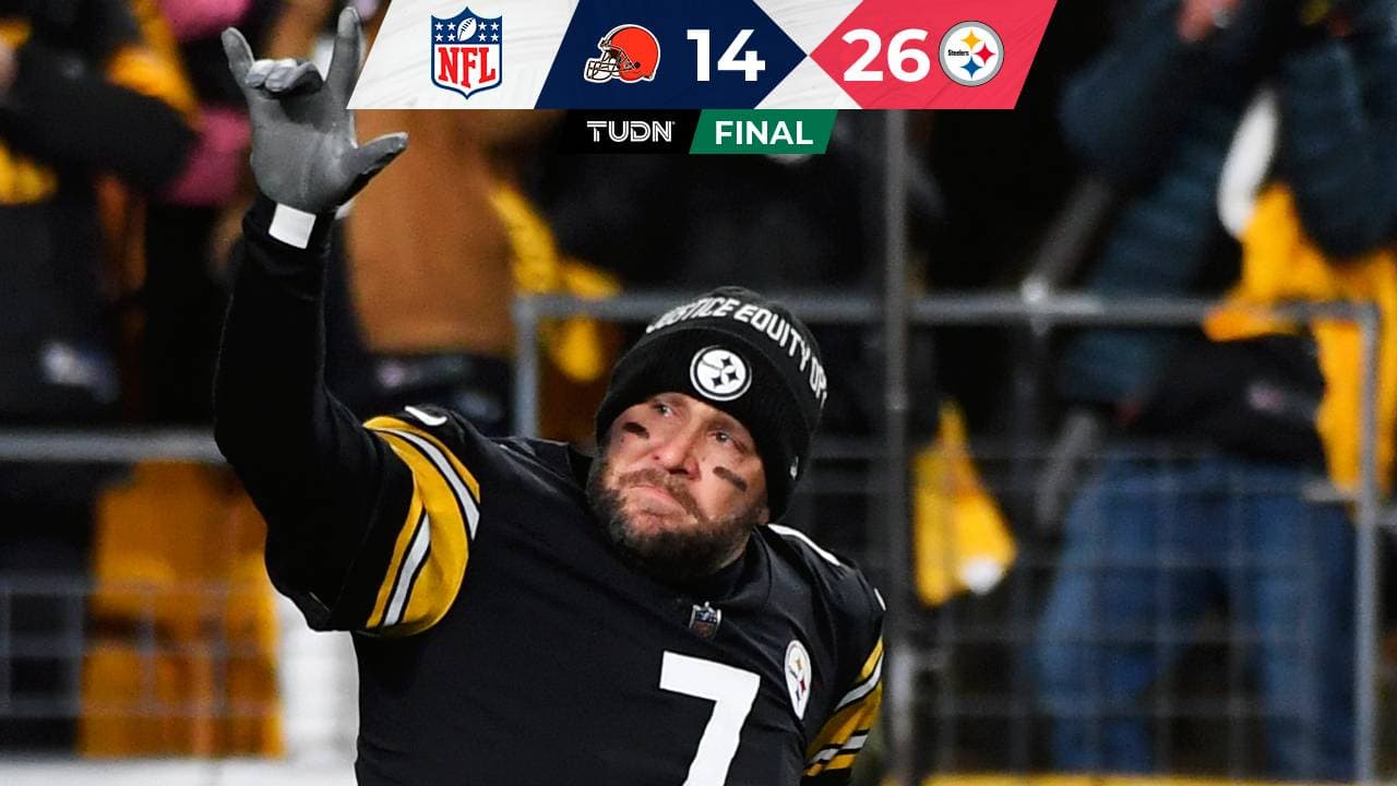 Steelers vence a los Browns en la despedida de Ben Roethlisberger del Heinz Field