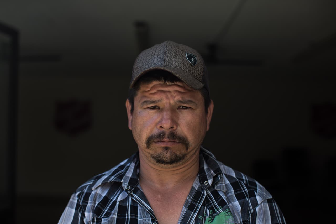 José Matías Sandoval, de 41 años, no ha podido adaptarse a la vida en Tijuana. Espera pronto volver a cruzar y asegura que no tiene miedo del regreso.