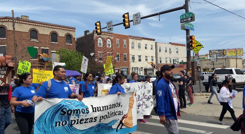 “Biden escucha, estamos en la lucha”: la reforma migratoria protagoniza marcha del Primero de Mayo
