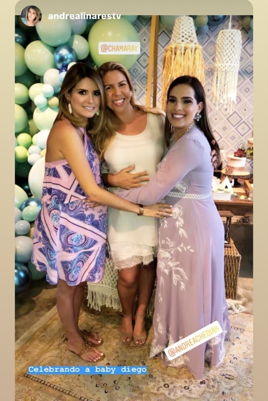 Andrea comparte la linda etapa de embarazo junto a Andrea Linares, presentadora de Univision Noticias.