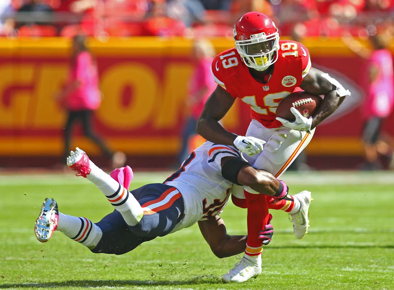 Más problemas para los Kansas City Chiefs, Jeremy Maclin no entrena debido a conmoción