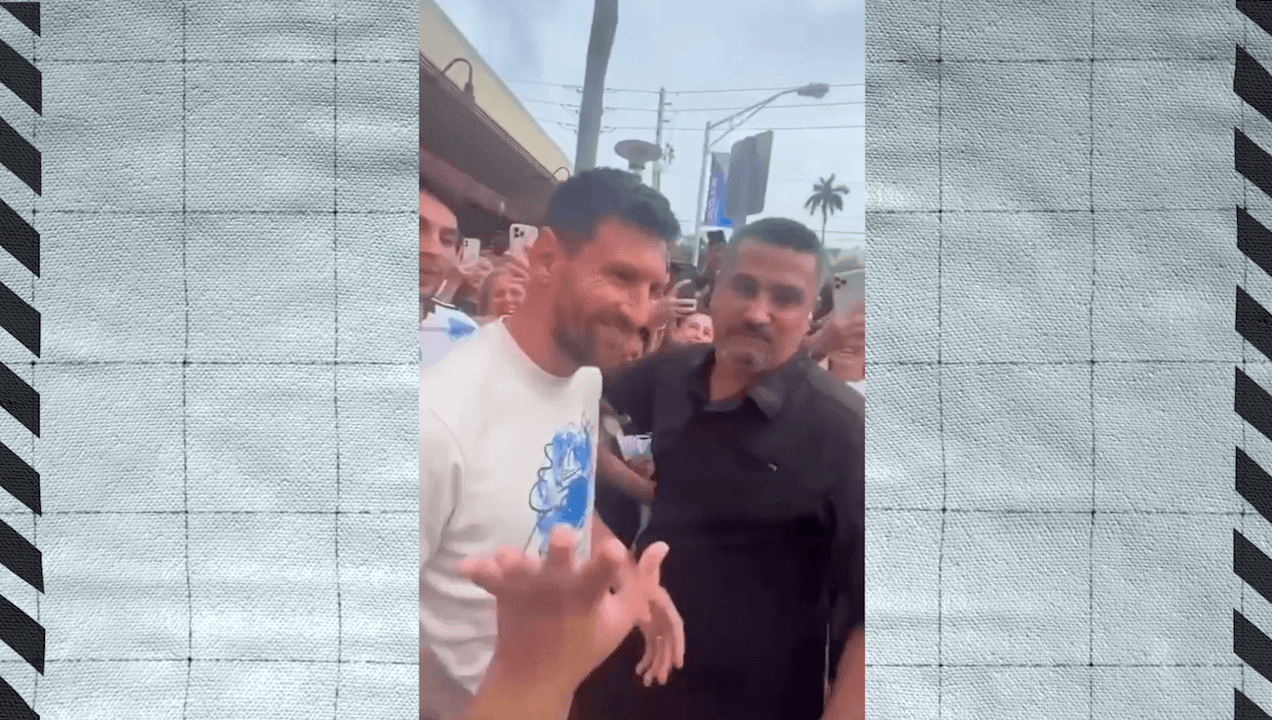 Lionel Messi es recibido por decenas de fans tras salir de una tienda en Miami