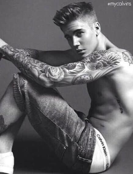 No es la primera vez que Justin posa tan sexy, ya lo había hecho también para Calvin Klein.