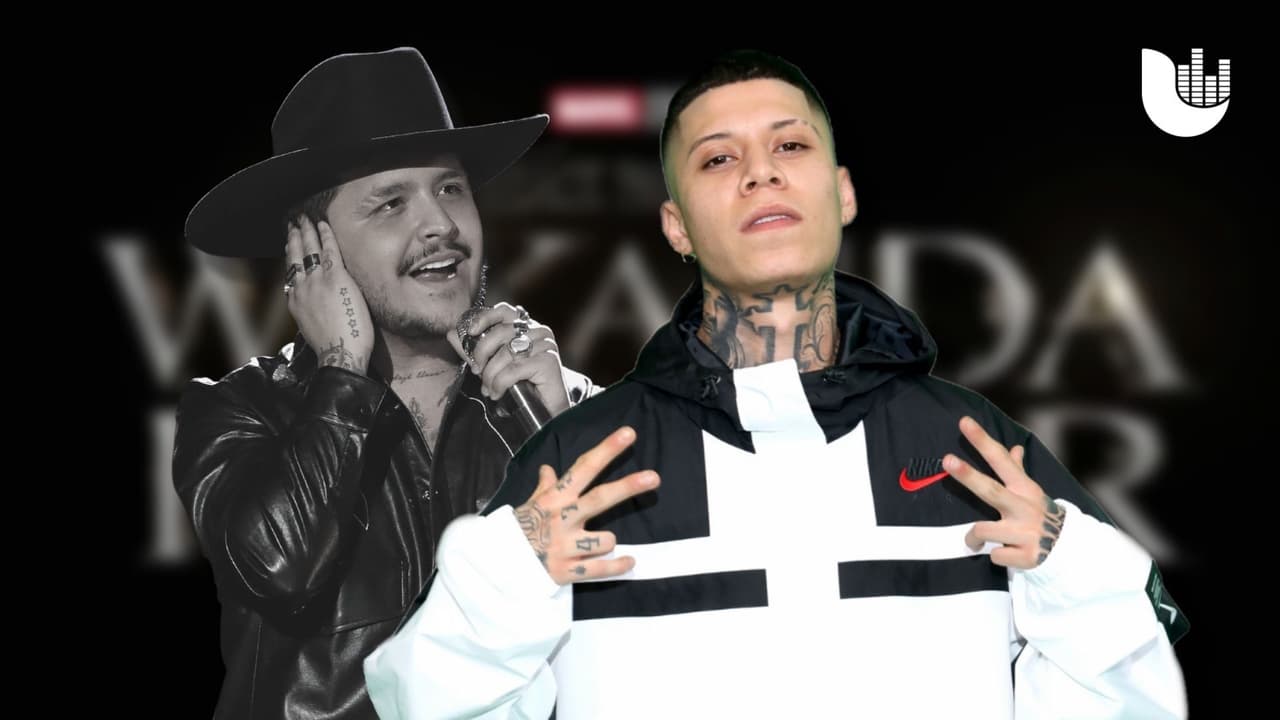 ¿Santa Fe Klan le ‘robó’ la canción de Wakanda Forever a Christian Nodal?