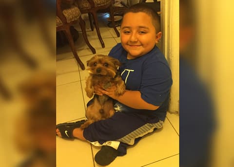 Juanito y su perrito Buddy volvieron a estar juntos después de cinco días.