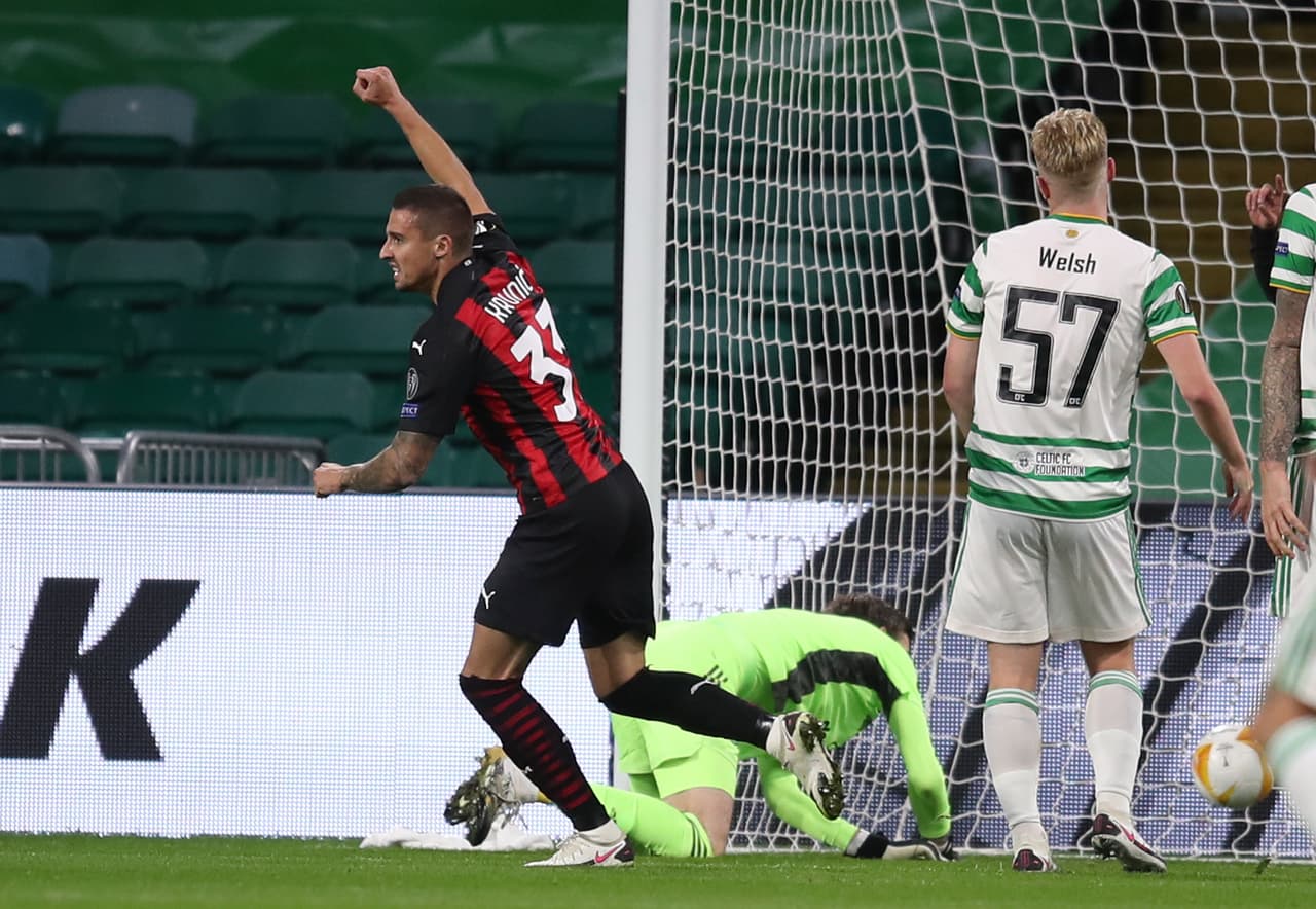 Celtic 1-3 Milan | Krunic (14’) y Díaz (42’) adelantaban al conjunto italiano; Elyounoussi (76’) acercaba a los locales, pero Hauge (90+2’) hizo el 3-1 definitivo. Celtic enfrentará al Lille y Milan al Sparta Praha la siguiente jornada de la justa.