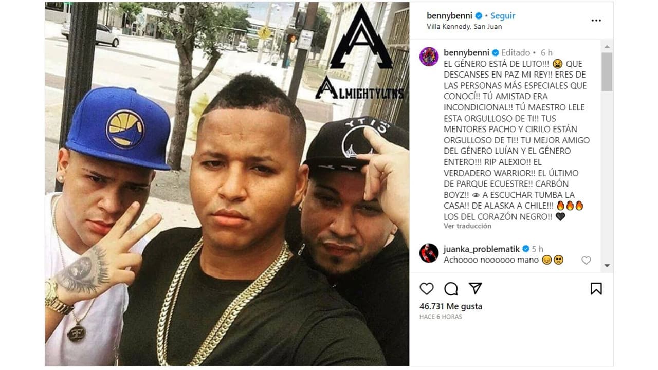 Alexio 'La Bruja' fue honrado por Benny La Jodienda.