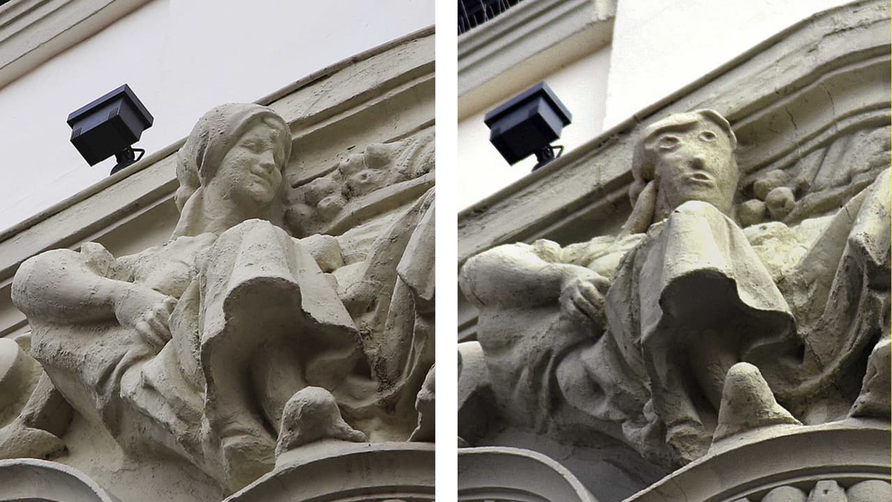 La torpe restauración de una estatua que genera burlas en redes sociales