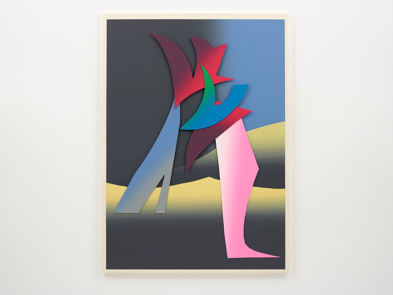 <b>Carlos Amorales</b>
<br>
<i>México</i>
<br>Telón de fondo para fantasmas VII, 2018
<br>Nils Stærk
<br>Técnica mixta
<br>Tamaño: 70.1 × 50.8 pulgadas
<br>Miami Beach Convention Center | B19