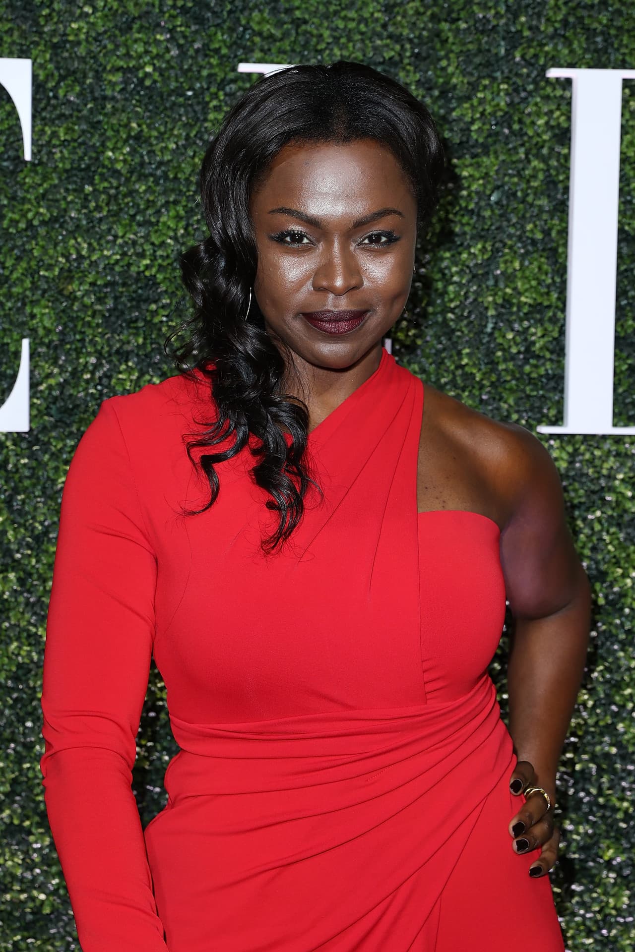 Otras famosas en asistencia fueron
<b> Yetide Badaki.</b>