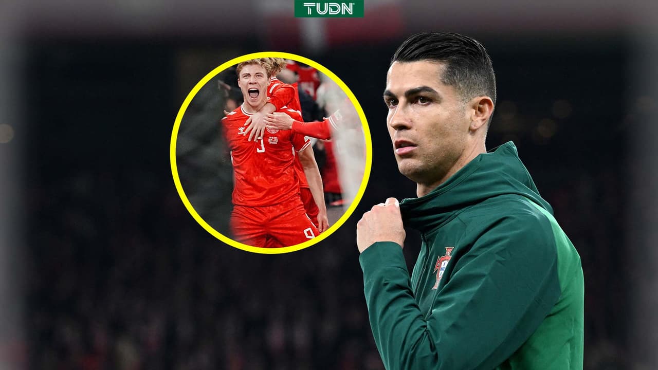 CR7 manda mensaje a Hojlund tras festejar como él