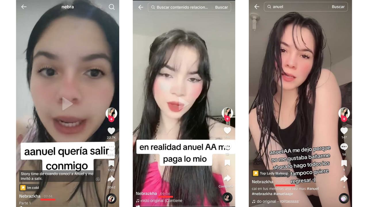 Joven venezolana ‘Nebrazkha’ ha hecho acusaciones a Anuel AA desde meses atrás.