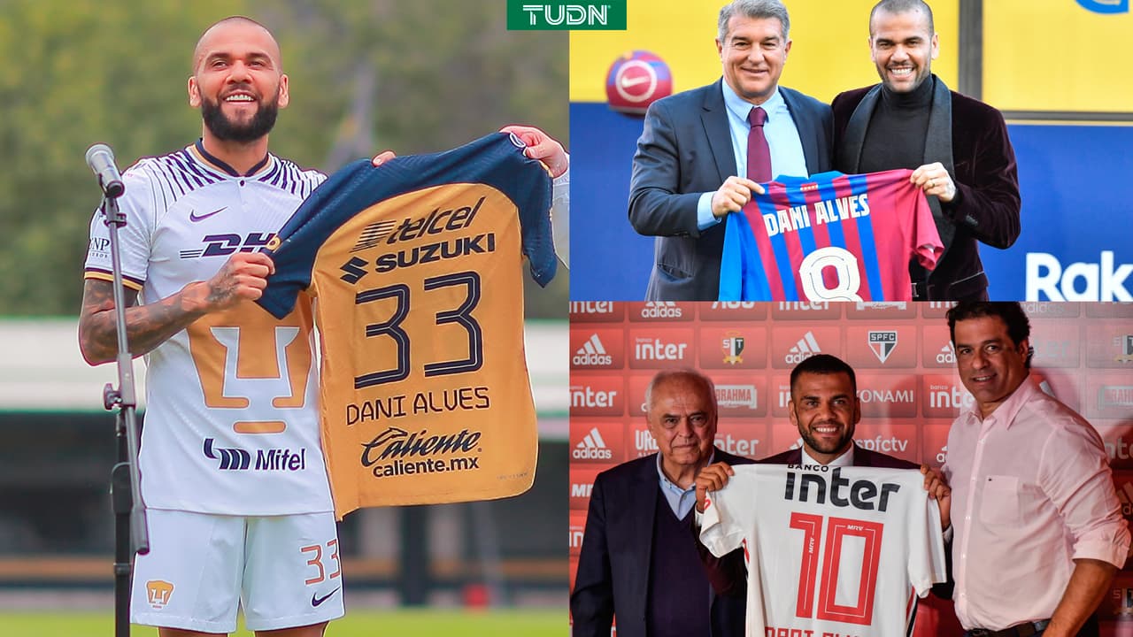 Dani Alves y los dorsales de su carrera: ¿Por qué el 33 con Pumas?