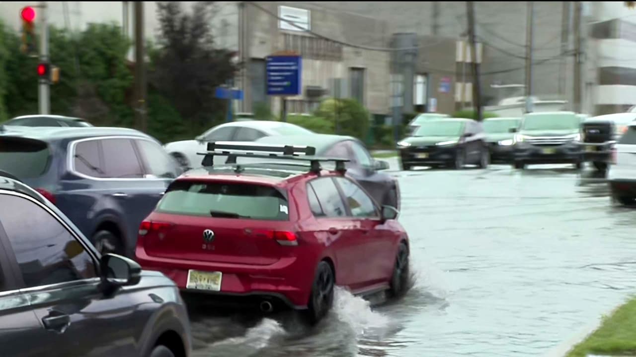 Imágenes de las inundaciones repentinas en Hackensack, Nueva Jersey: piden tomar precauciones
