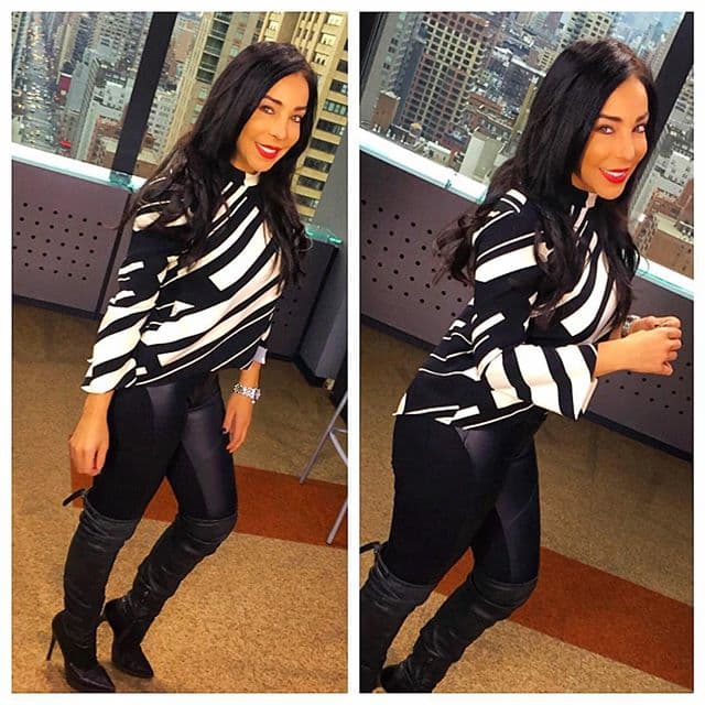 En los estudios de Univision.