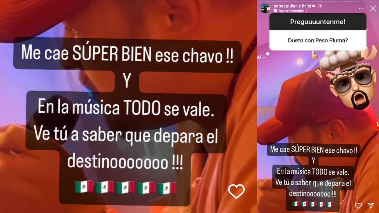 Así se expresó Pepe Aguilar de Peso Pluma tras polémicas declaraciones sobre el joven cantante.