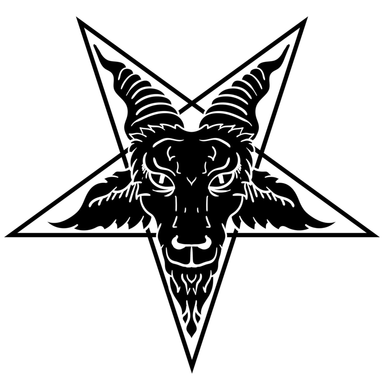 También es intencional si el pentagrama está 'normal' o lo ponen invertido, en cuyo caso tiene connotaciones negativas o dañinas y forma parte de una invocación al señor oscuro, o sea, el diablo, como hemos visto en ocultismo.