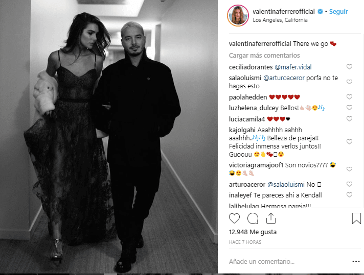 J Balvin y Valentina Ferrer se conocieron en 2017, cuando el colombiano la invitó a participar en el video de la canción 'Sigo extrañándote'.
<br>