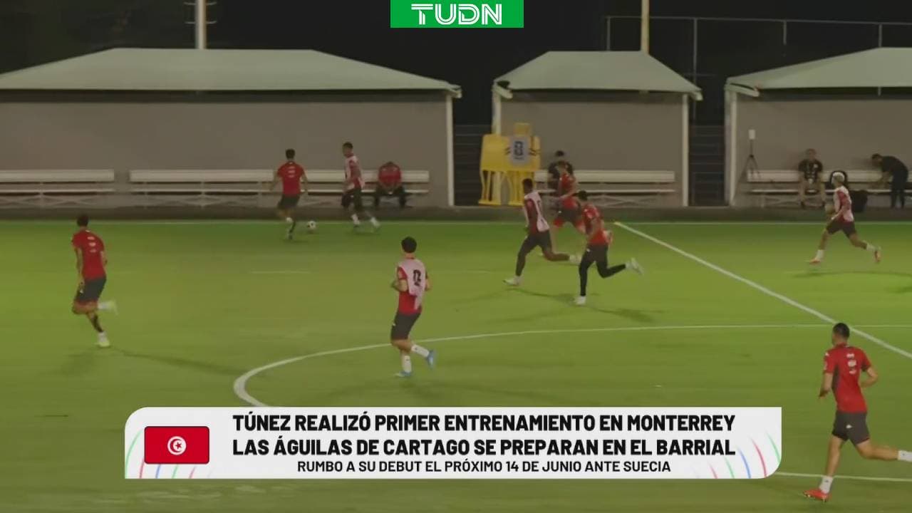 Túnez realiza su primer entrenamiento en Monterrey, México