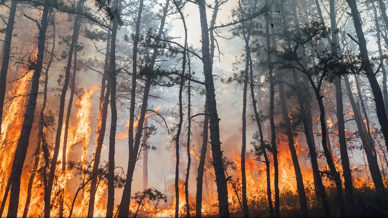 Fuegos artificiales del 4 de julio, la causa de incendio forestal en Nueva Jersey
