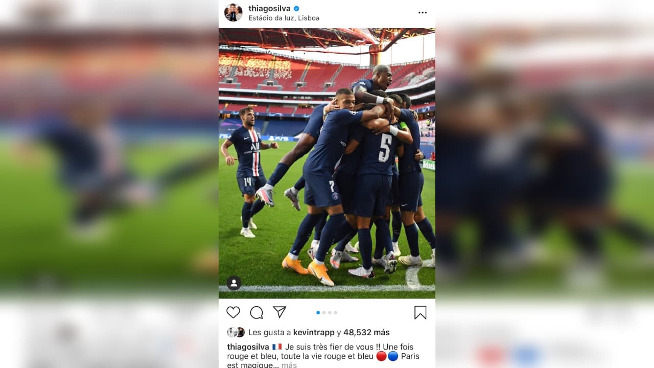 Asi celebraron los jugadores del Paris Saint Germain tras conseguir el hist´orico pase a la final del torneo de clubes más prestigioso del mundo.