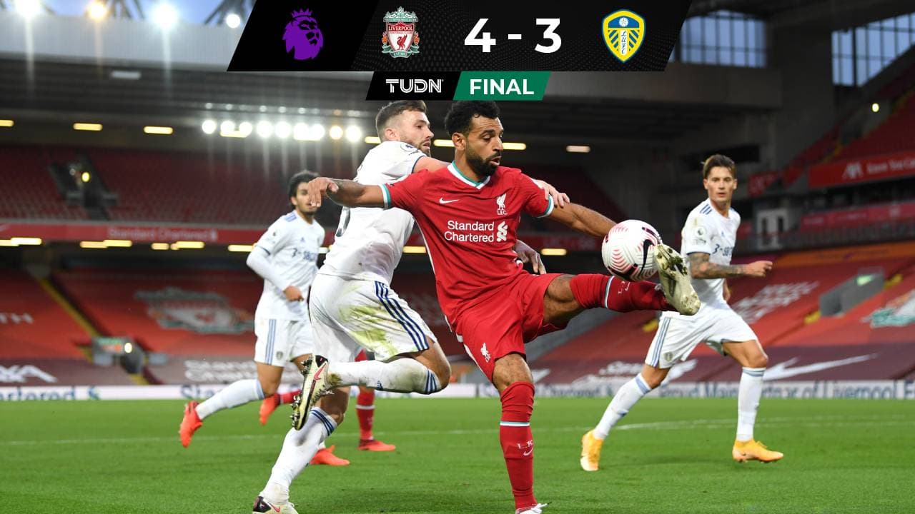 Triplete de Mohamed Salah que da triunfo a Liverpool sobre Leeds