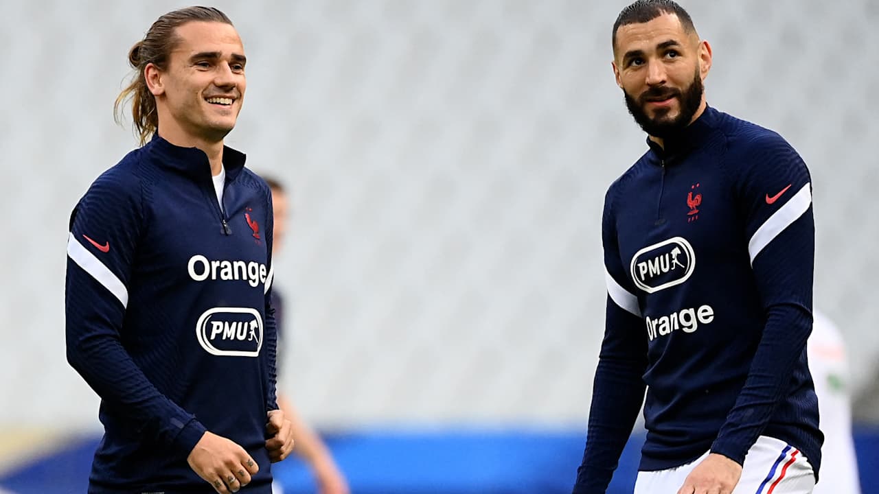 Griezmann y Benzema no entrenan a cuatro días del debut de Francia