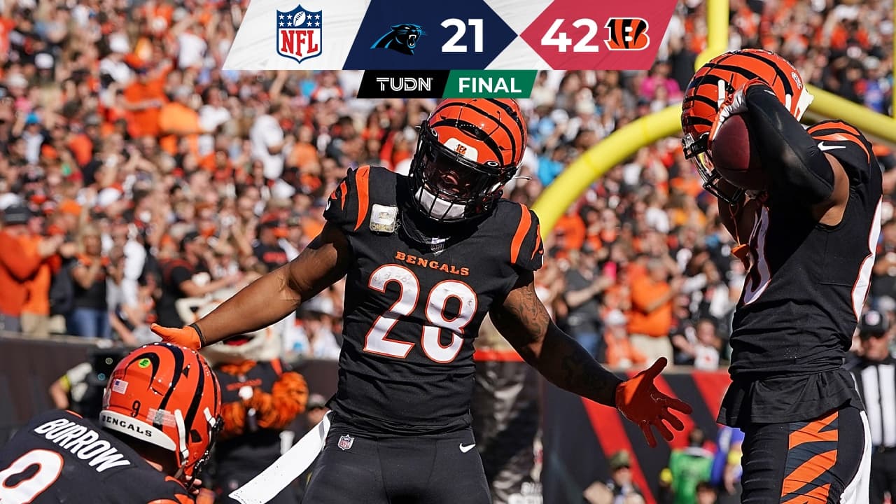 NFL: Bengals destroza a Panthers con soberbia actuación de Joe Mixon