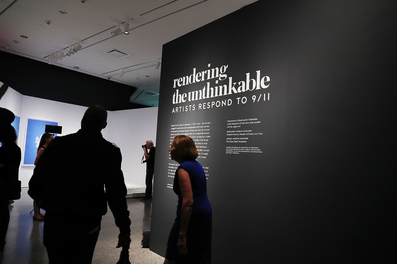 Los trabajos de 13 artistas componen la exhibición "Rendering the Unthinkable: Artists Respond to 9/11" que abre sus puertas al público a partir del 12 de septiembre.