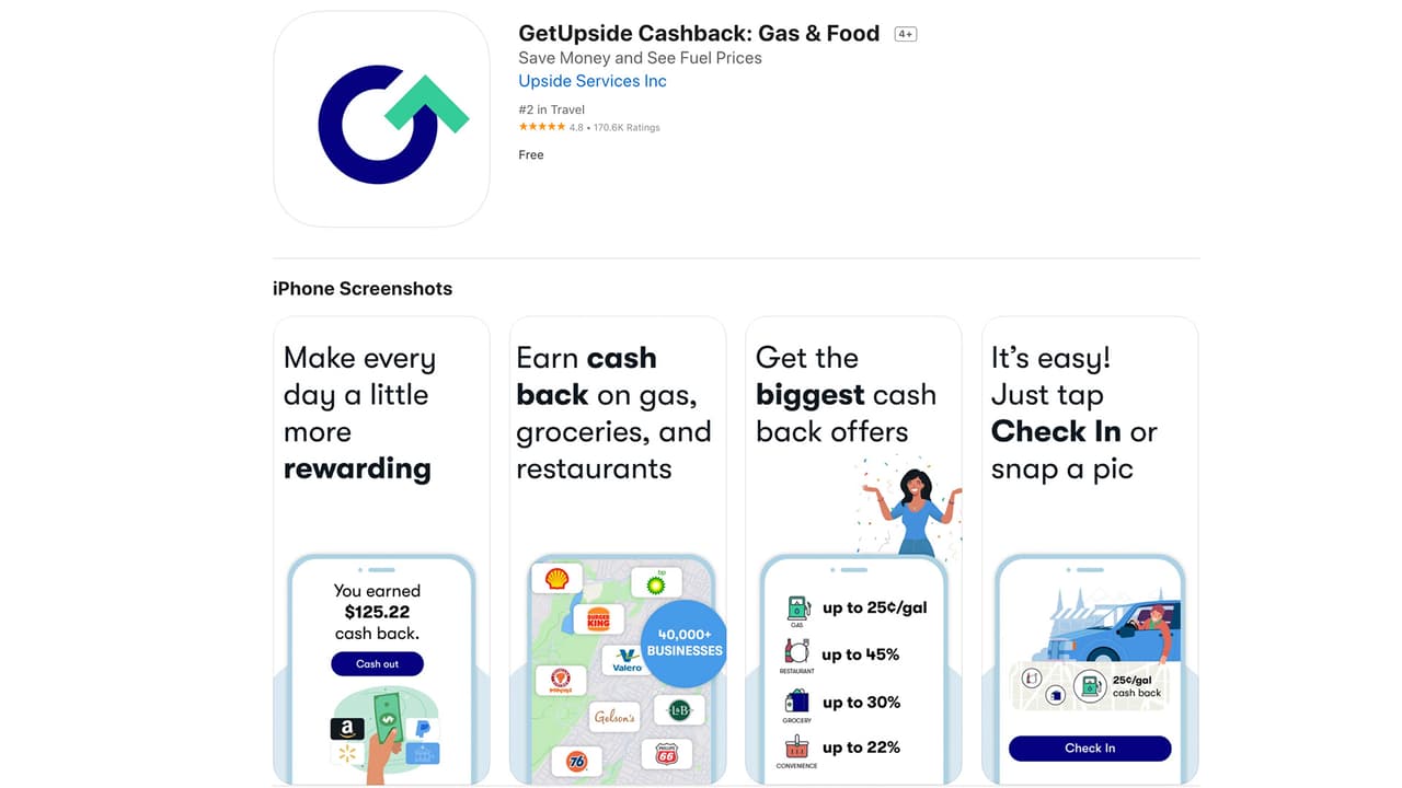 <b>GetUpside</b>
<br>Con esta app 
<b>puedes obtener beneficios al escanear tus recibos</b>. Las compras que hagas en restaurantes, tiendas o gasolineras pueden darte beneficios o descuentos con las tiends con convenio. 
<br>Está disponible para iOS y Android.
