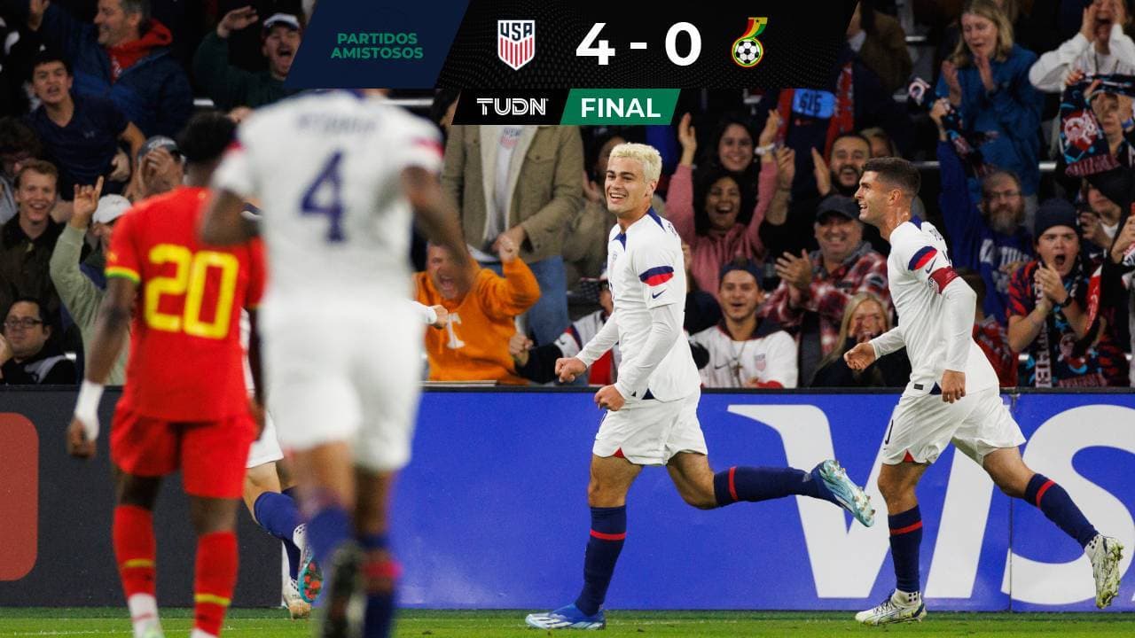 Estados Unidos golea a Ghana previo a la Concacaf Nations League