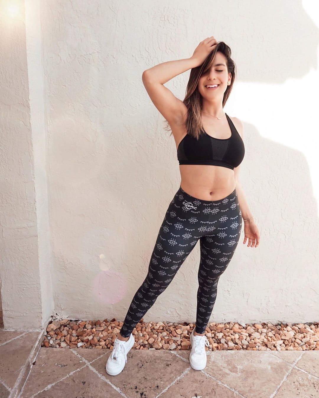 La presentadora venezolana optó por pasar un sábado y domingo tranquilo y qué mejor que hacerlo en cómoda ropa deportiva.