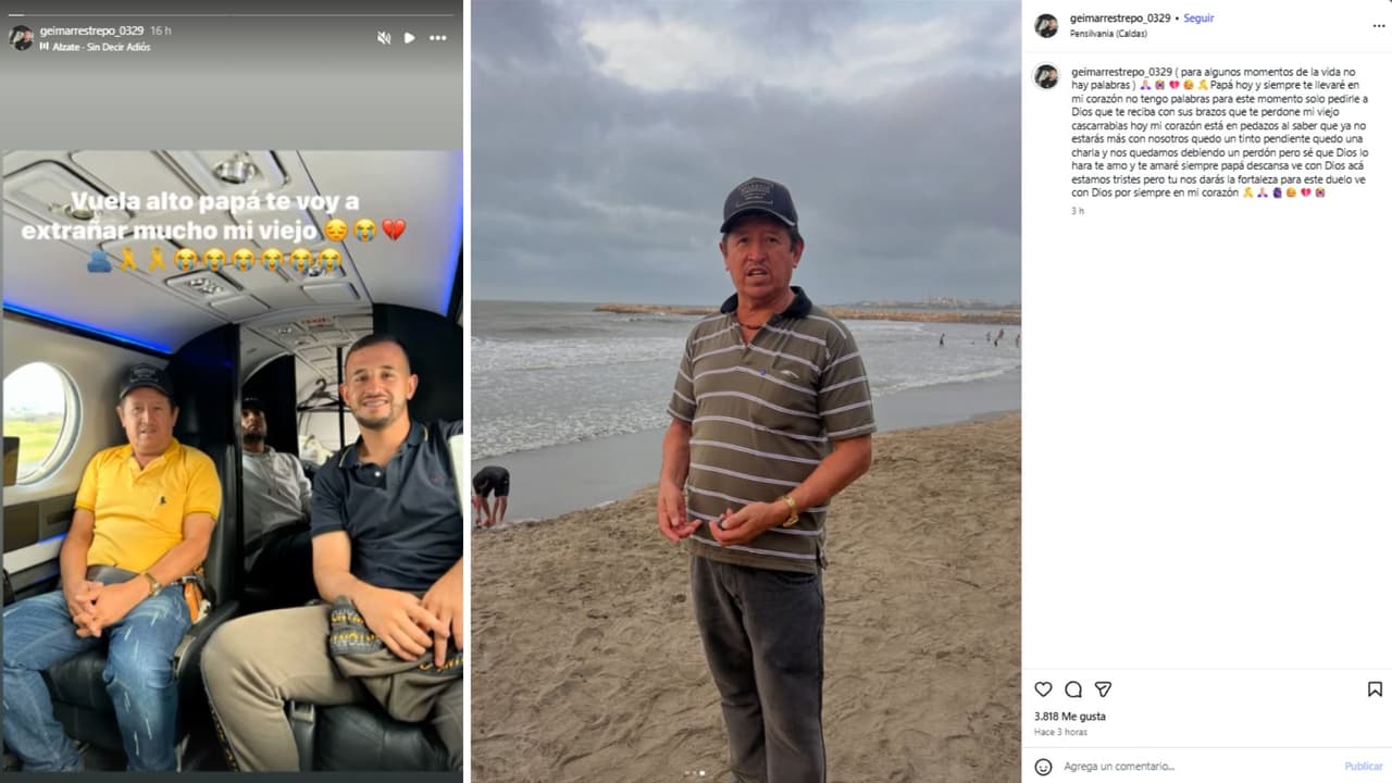 Geimar Restrepo dedicó mensajes a su difunto papá.