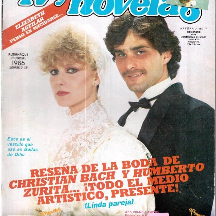 Tras seis años de conocerse, en 1986, Christian Bach y Humberto Zurita decidieron casarse en la Iglesia de San Agustín, en Polanco, en la Ciudad de México. Fue la primera boda de una celebridad en transmitirse por la televisión mexicana.