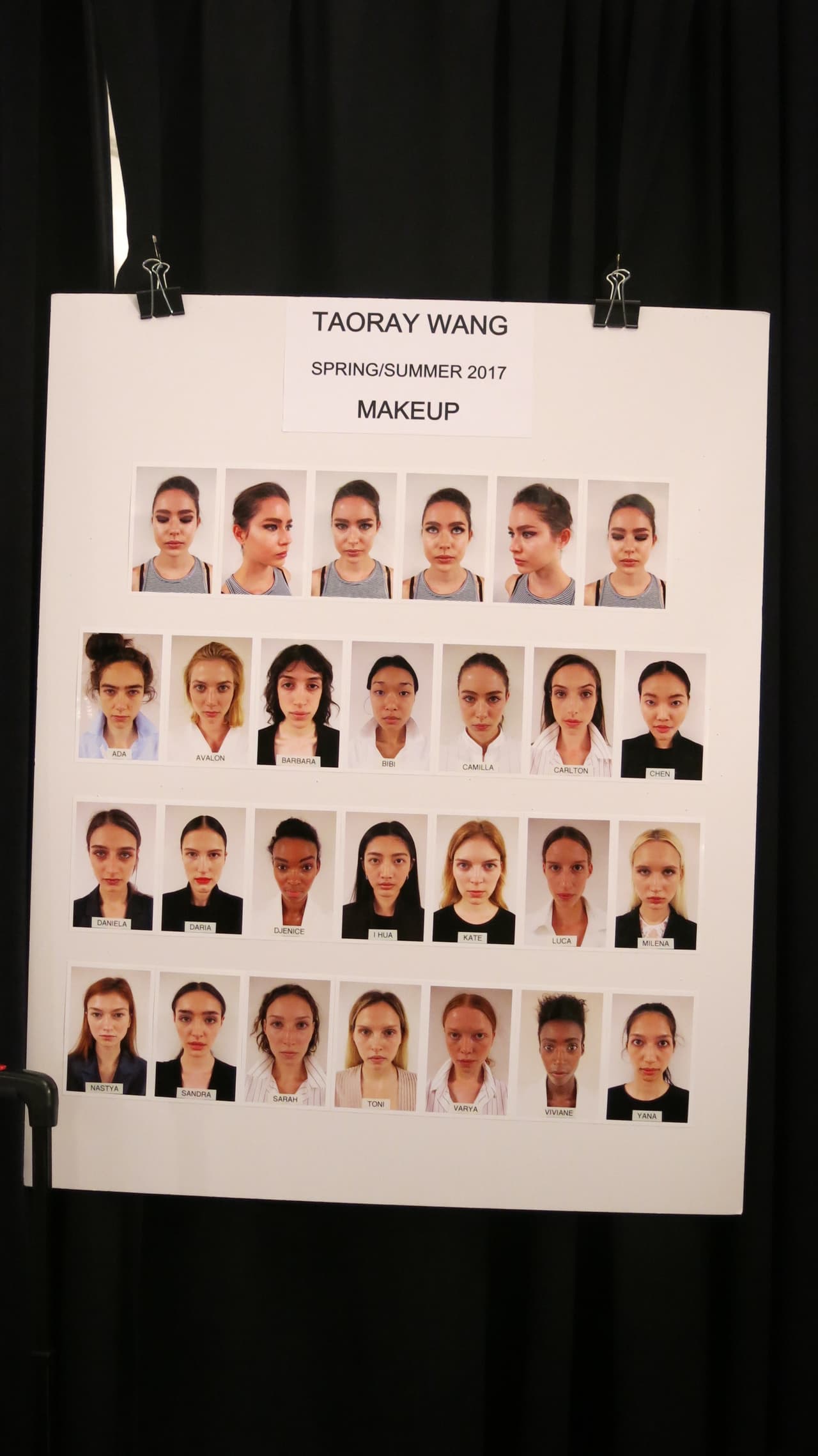 Las fotos de las modelos que desfilaron en Taoray Wang.