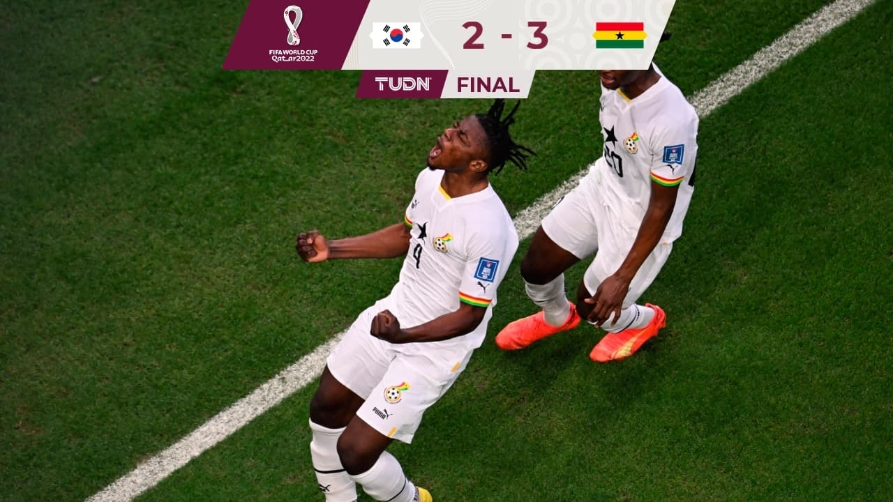 ¡Partidazo! Ghana vence a Corea del Sur y revive en Qatar 2022