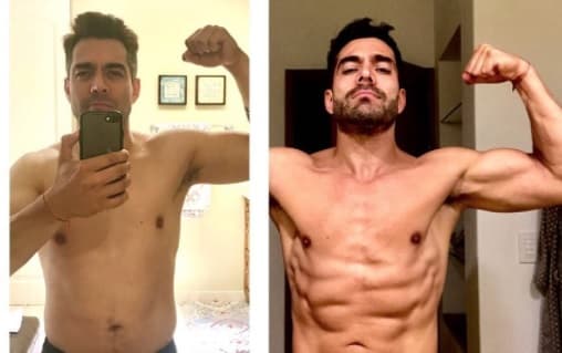 Este es el antes y el después de Omar...