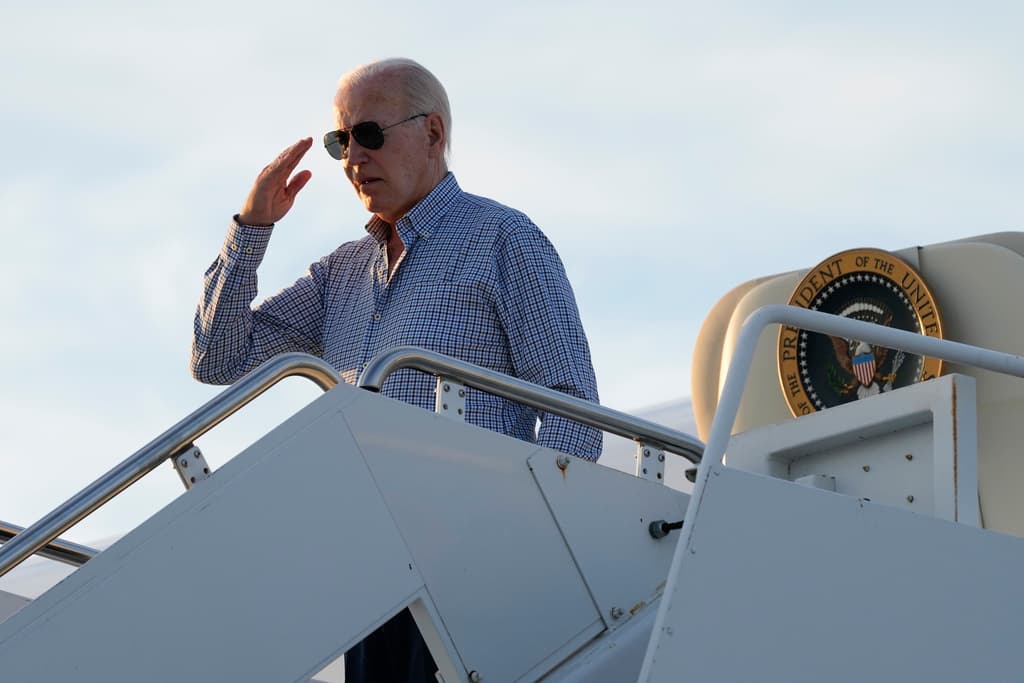 La campaña de Biden destaca que tiene millones de pequeños donantes de base. (AP Photo/Susan Walsh)