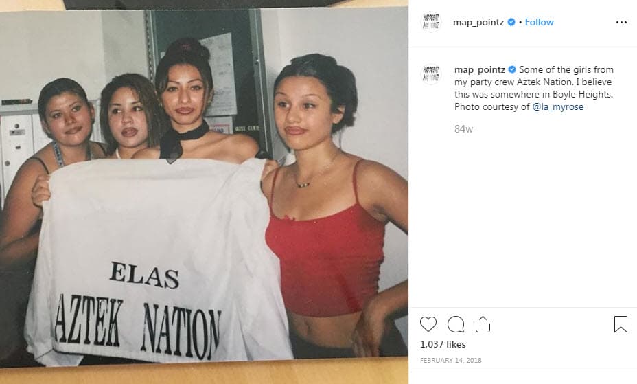 Algunas de las integrantes de Aztek Nation.