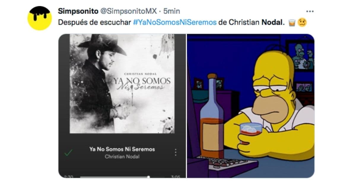 meme sobre nueva canción de Nodal