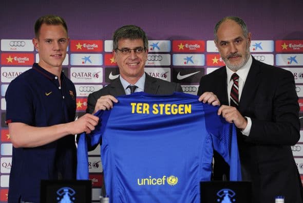 Ter Stegen fue presentado con el Barcelona