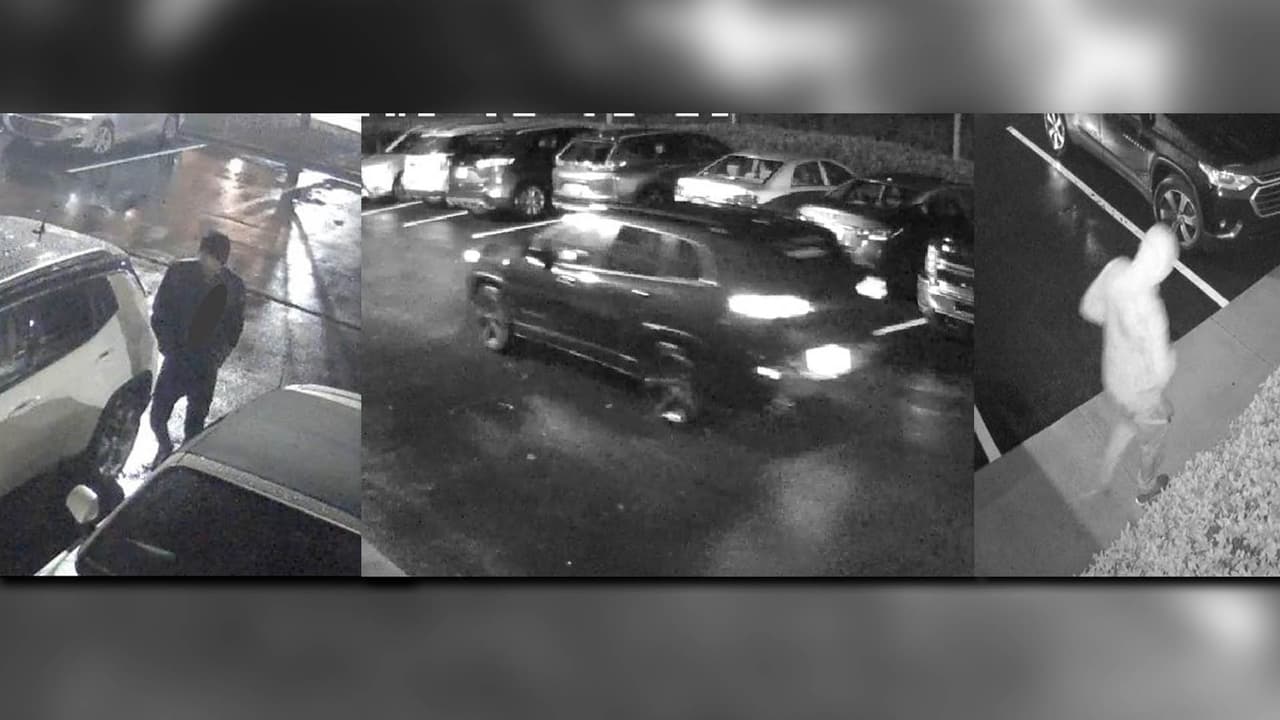 Las autoridades siguen la pista a un grupo de ladrones que robaron en 26 autos la madrugada de este martes en un lapso de 120 minutos en varios estacionamientos de hoteles y complejos de apartamentos a las afueras de Lawrenceville.