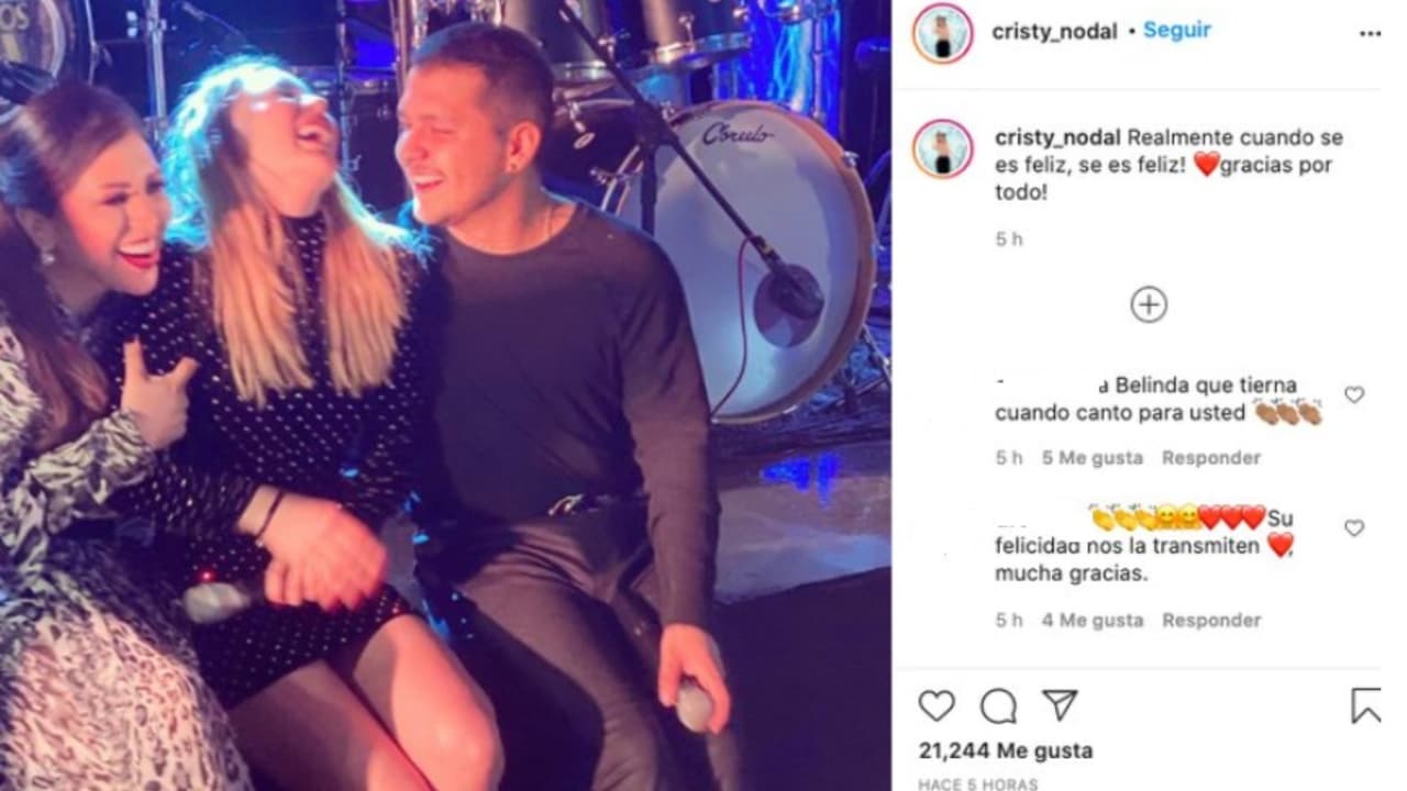 Esta es una de las fotos que la mamá de Christian Nodal eliminó de Instagram tras conocerse la ruptura con Belinda.